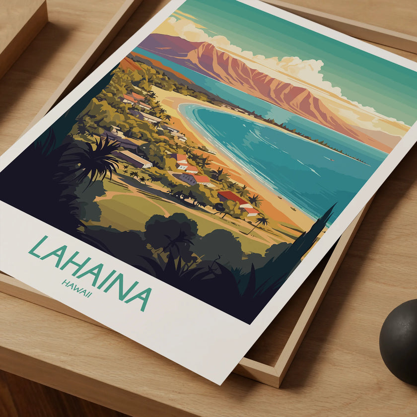 Lahaina Modern Travel Poster