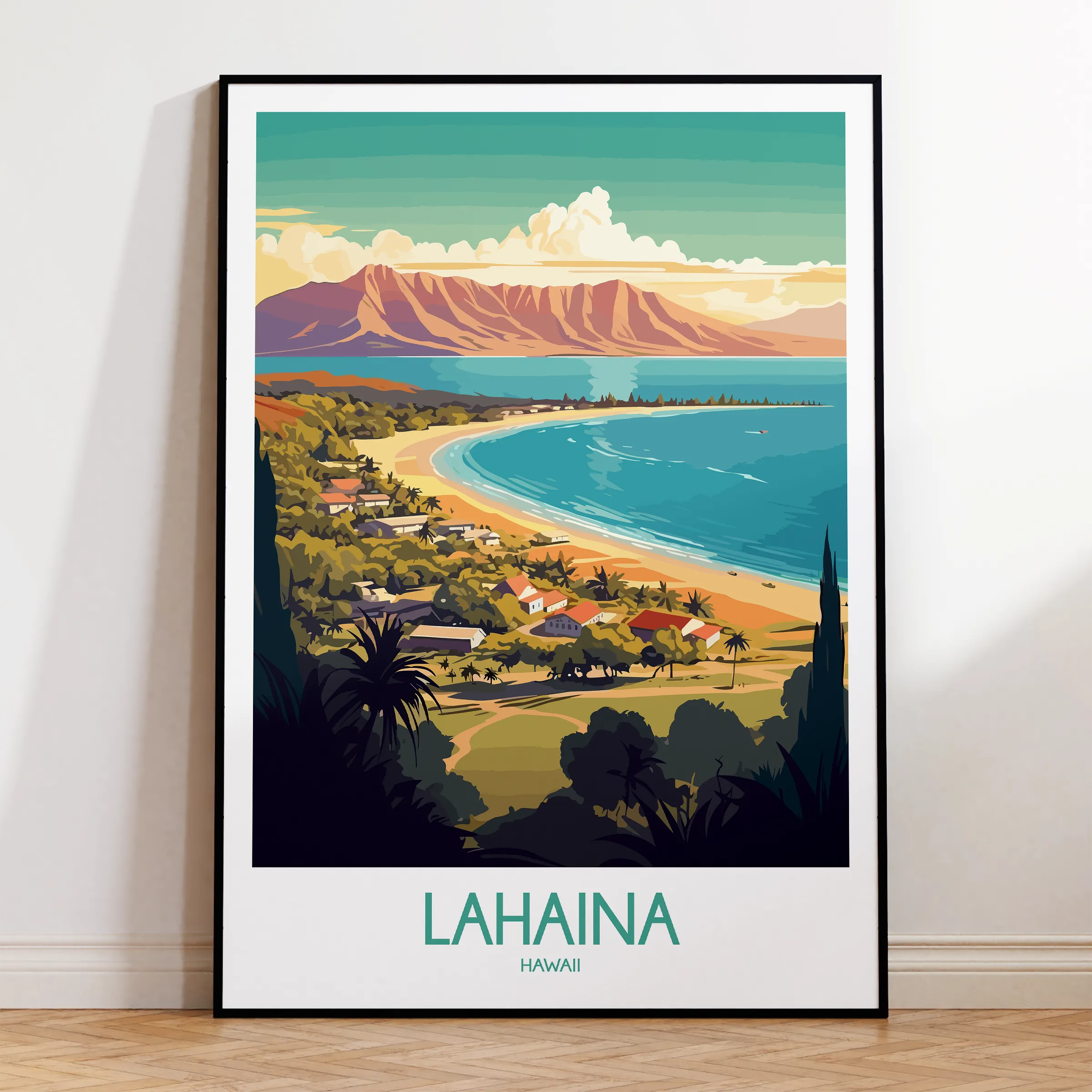 Lahaina Scenic Landscape Art