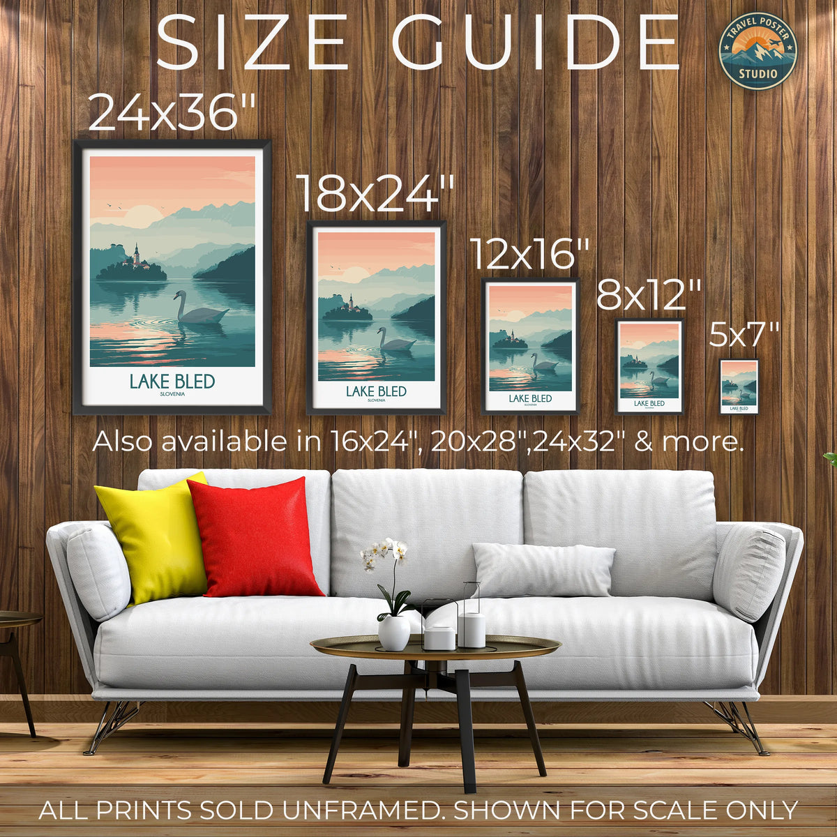 Lake Bled Destination Art Gift