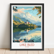 Lake Bled Destination Art Gift