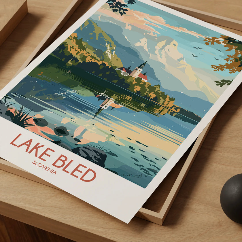 Lake Bled Home Office Decor