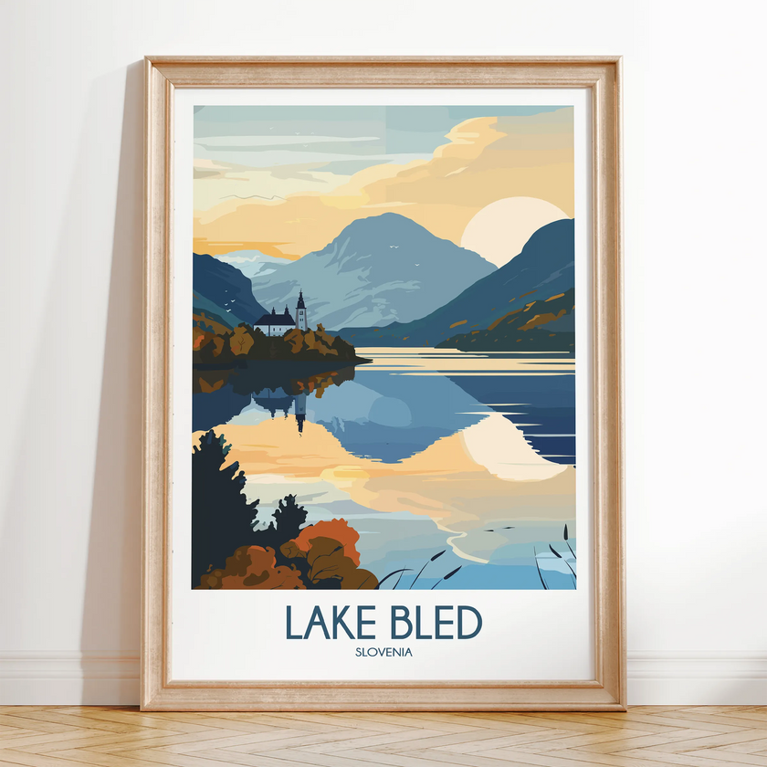Lake Bled Home Office Decor