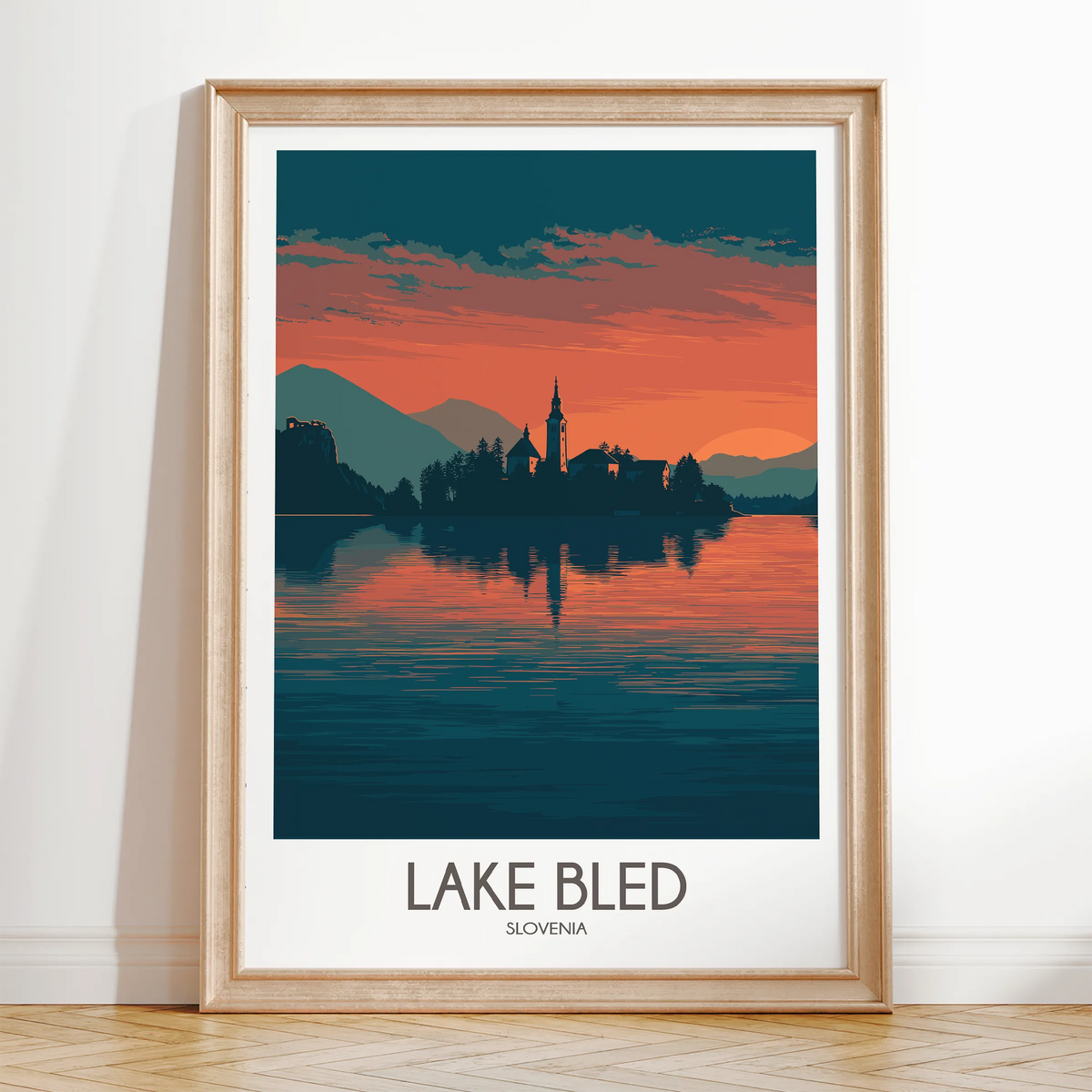 Lake Bled Home Office Decor