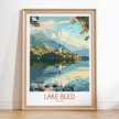 Lake Bled Minimalist Wall Art
