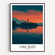 Lake Bled Minimalist Wall Art