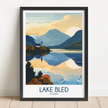 Lake Bled Scenic Landscape Art