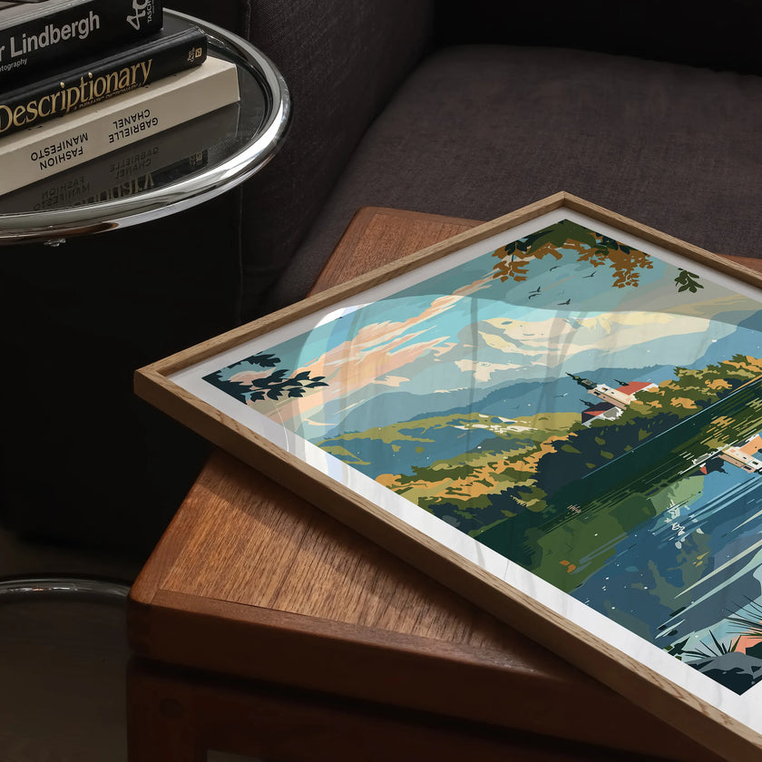 Lake Bled Souvenir Poster Print