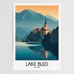 Lake Bled Souvenir Poster Print