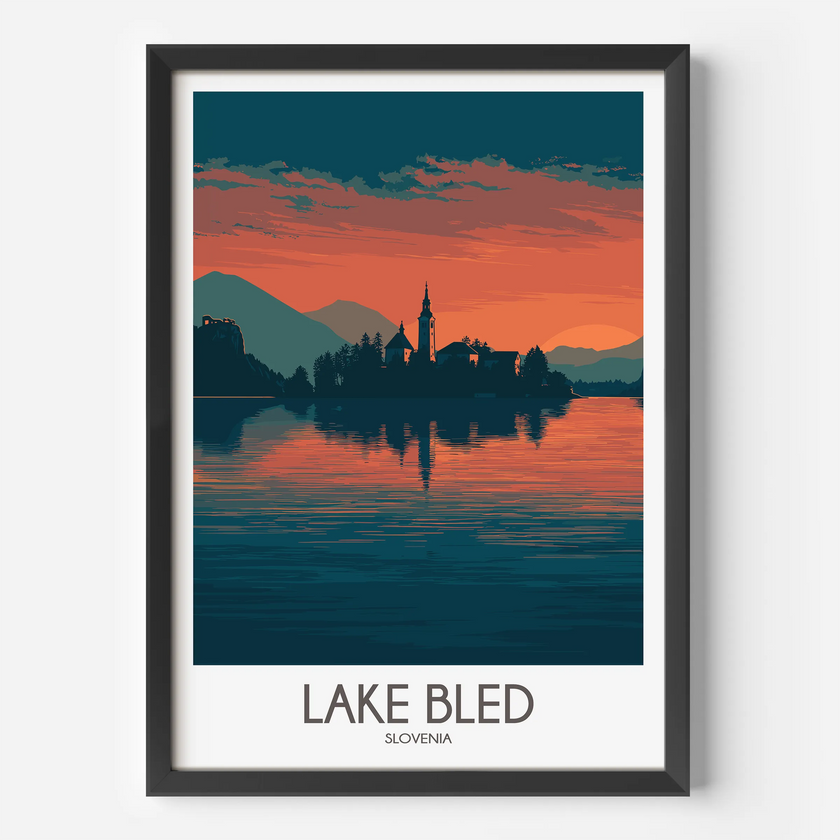 Lake Bled Travel Memory Gift