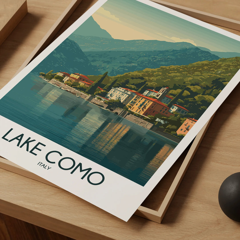 Lake Como Destination Art Gift
