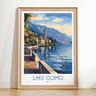 Lake Como Destination Art Gift