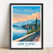 Lake Como Destination Art Gift