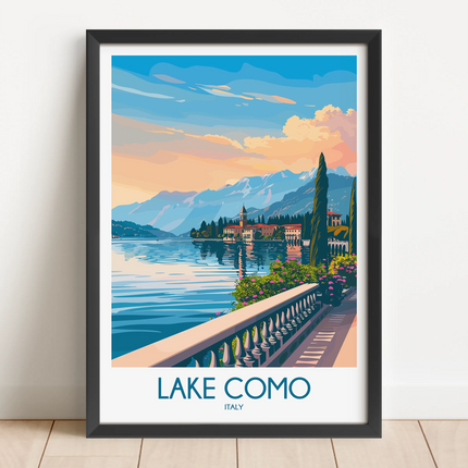 Lake Como Destination Art Gift