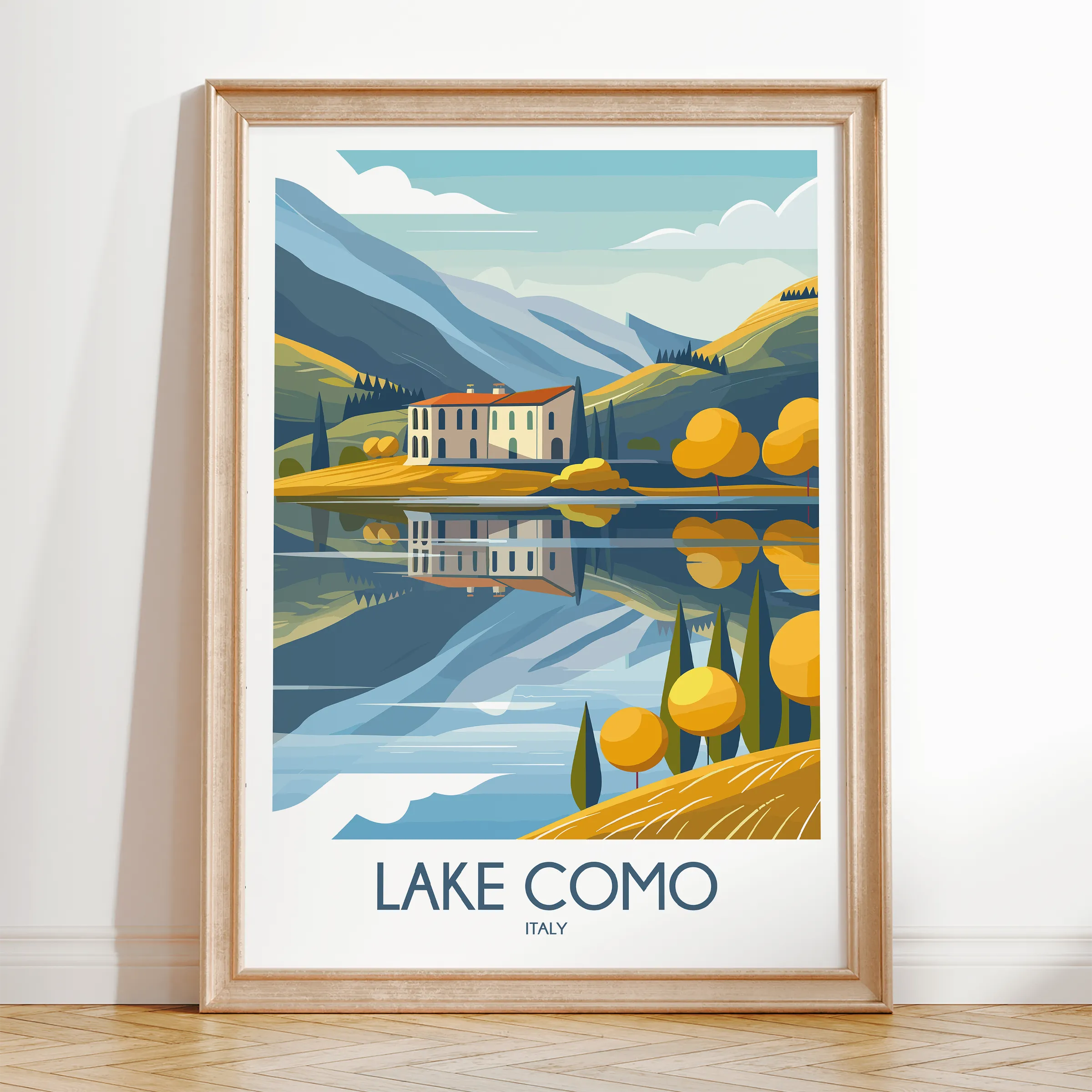 Lake Como Home Office Decor