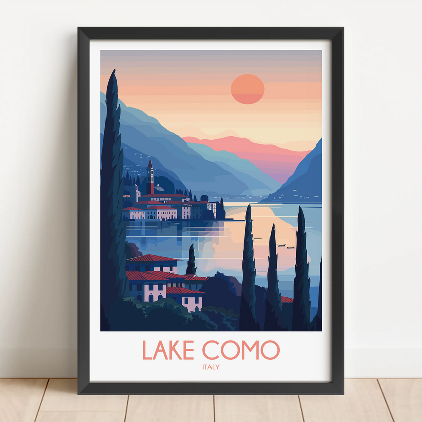 Lake Como Home Office Decor