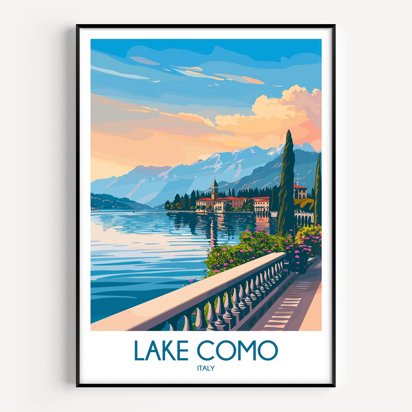 Lake Como Home Office Decor