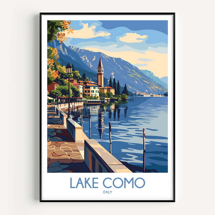 Lake Como Home Office Decor
