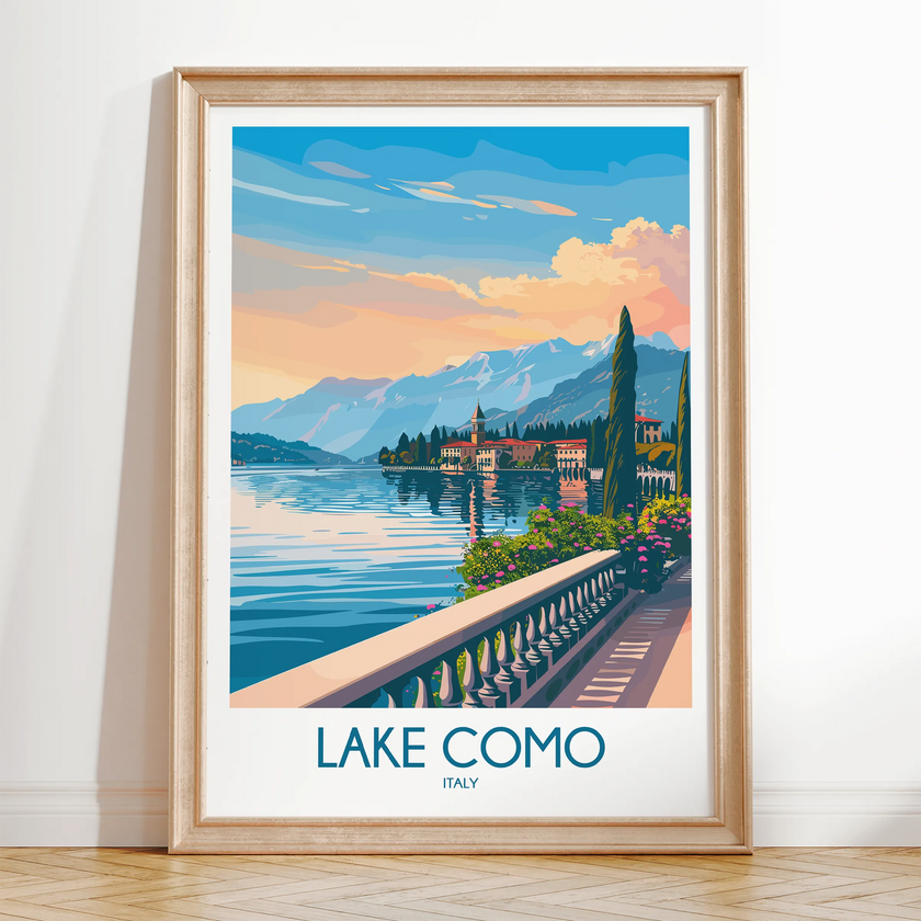Lake Como Minimalist Wall Art