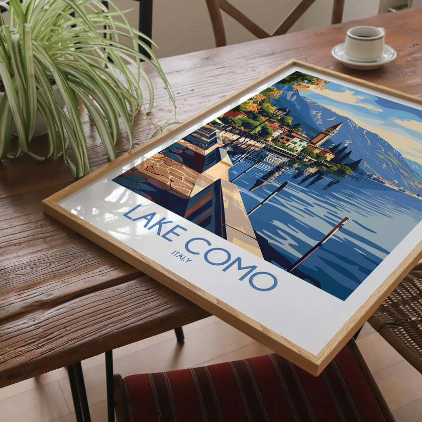 Lake Como Minimalist Wall Art