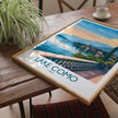 Lake Como Modern Travel Poster