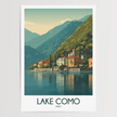 Lake Como Scenic Landscape Art