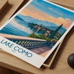Lake Como Souvenir Poster Print