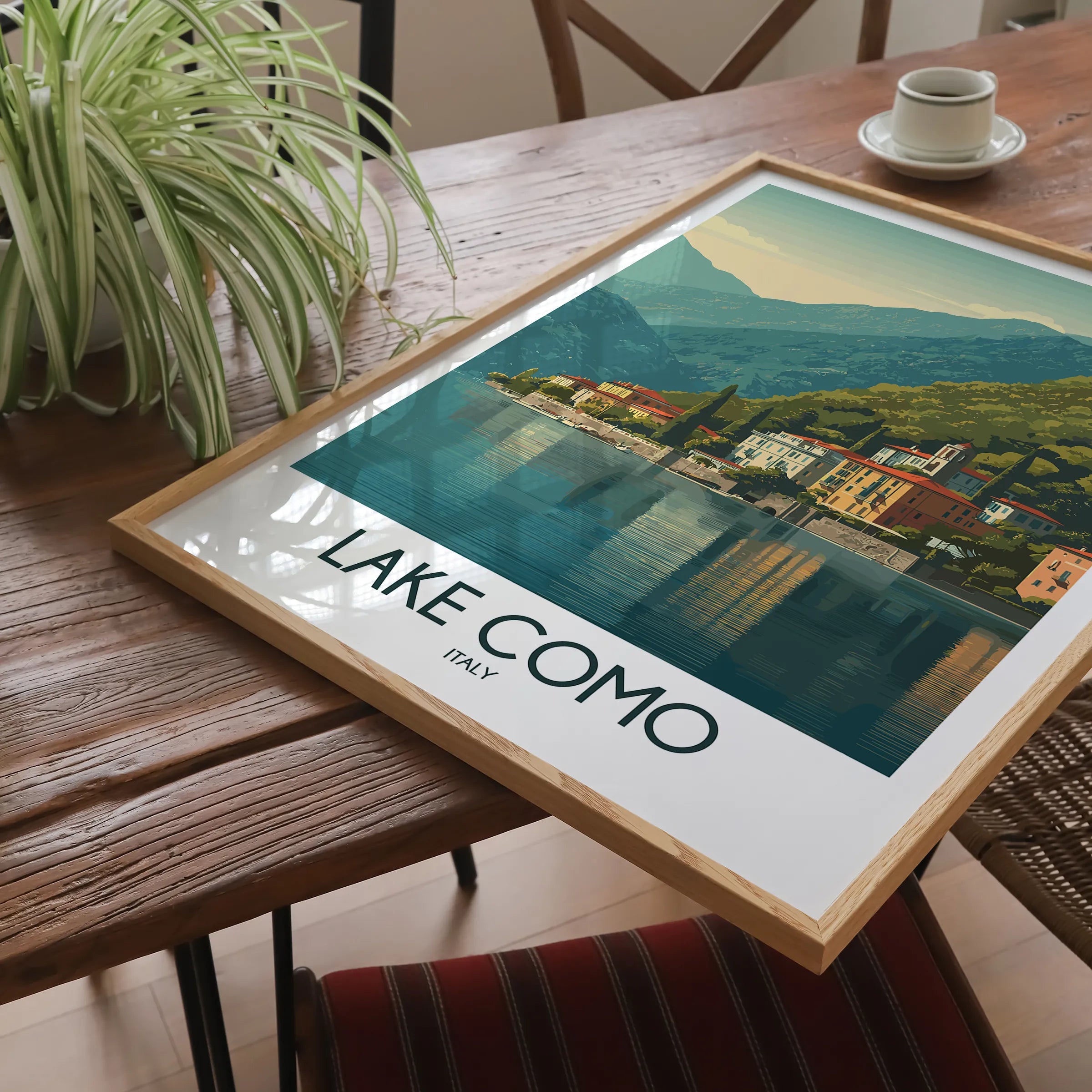 Lake Como Souvenir Poster Print
