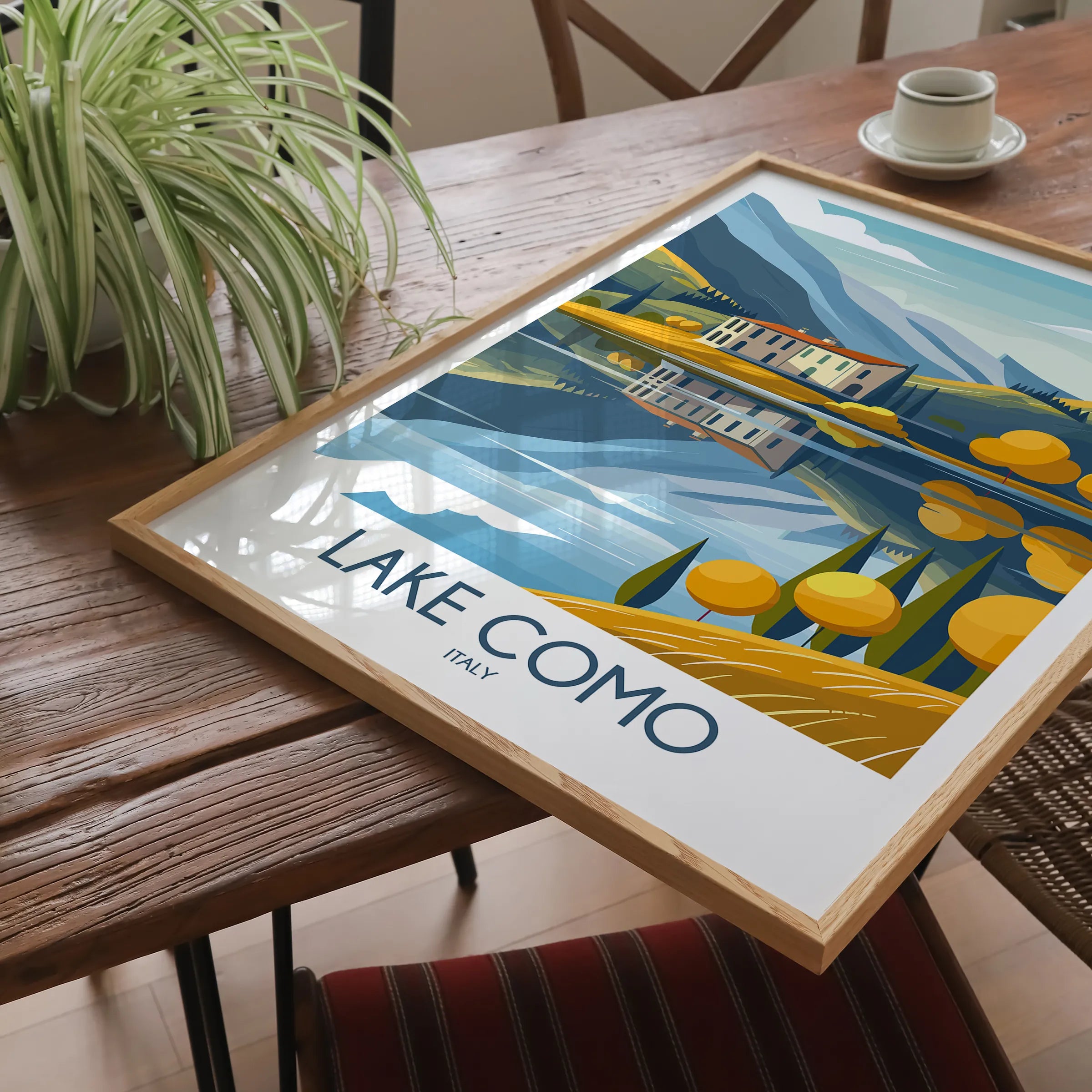 Lake Como Souvenir Poster Print