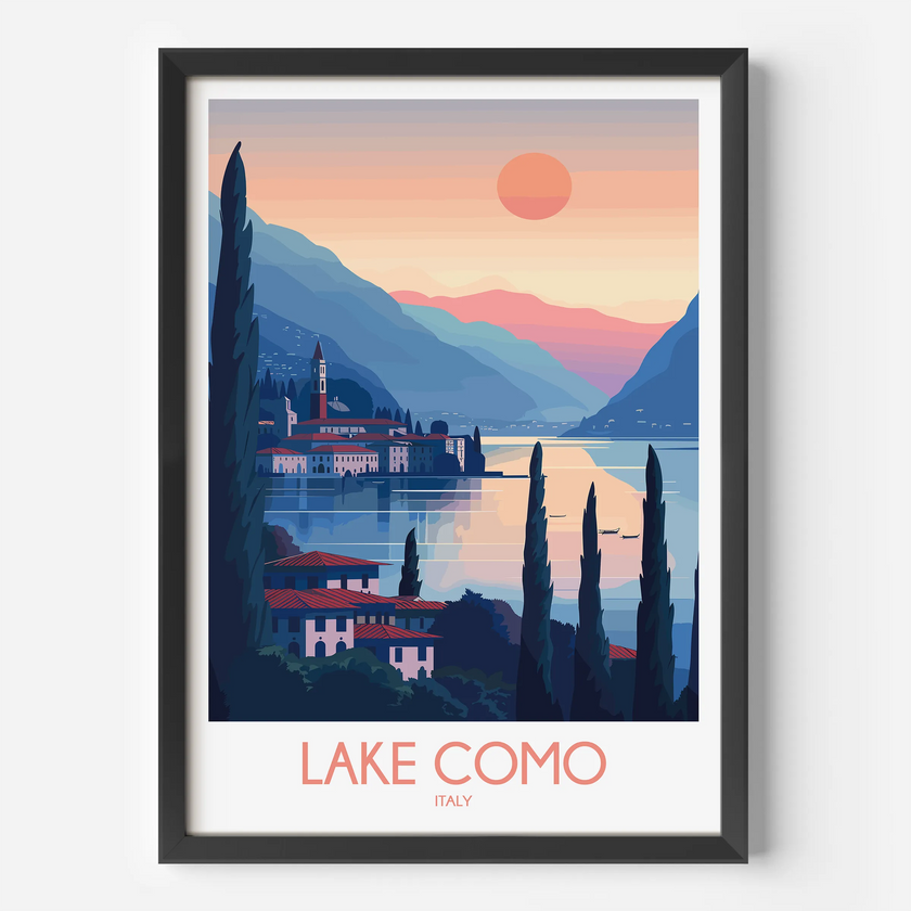 Lake Como Travel Memory Gift