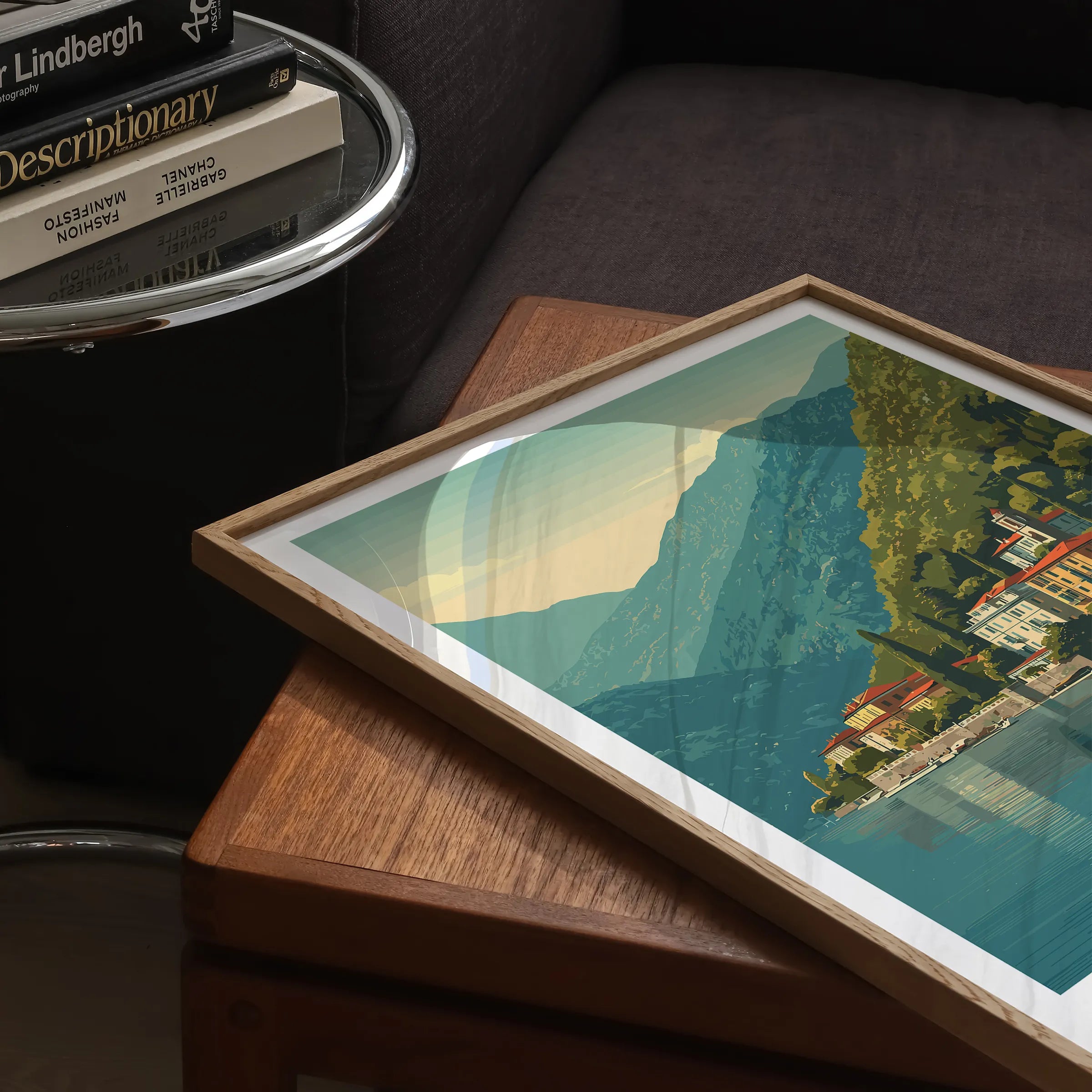 Lake Como Vintage Style Print