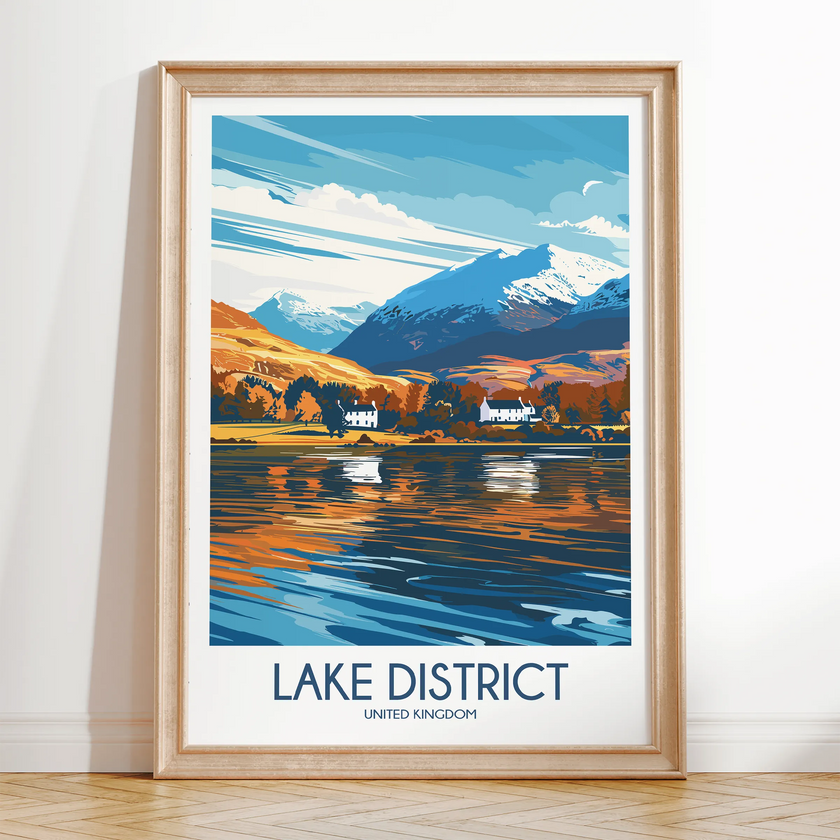 Lake District Destination Art Gift