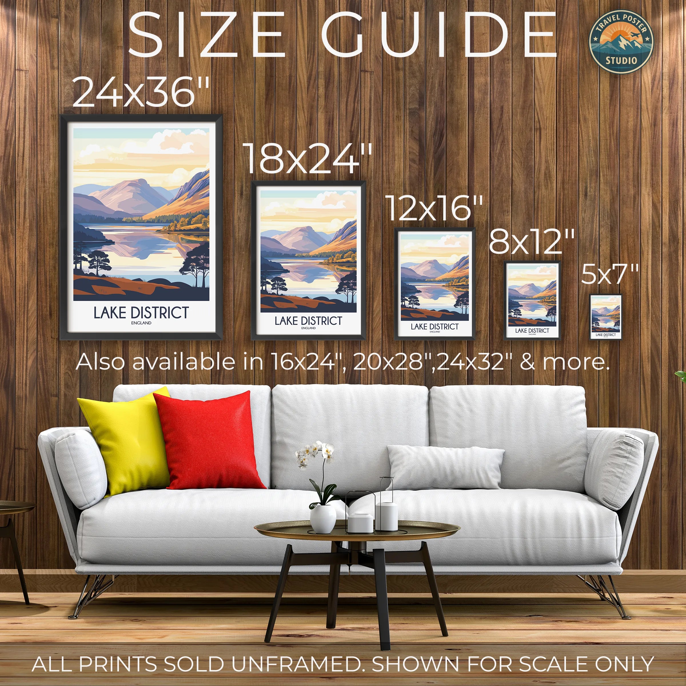 Lake District Destination Art Gift