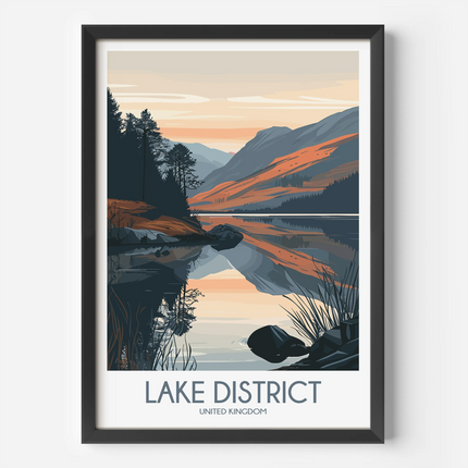 Lake District Destination Art Gift