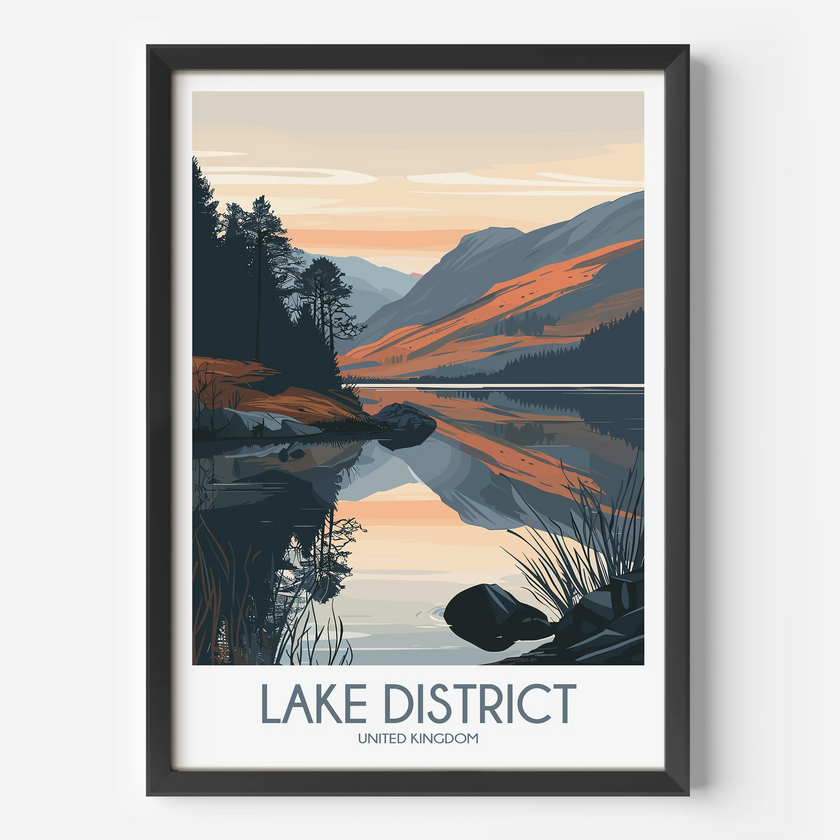 Lake District Destination Art Gift