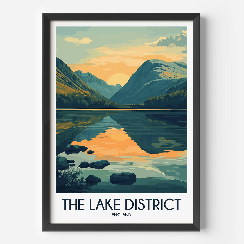 Lake District Destination Art Gift