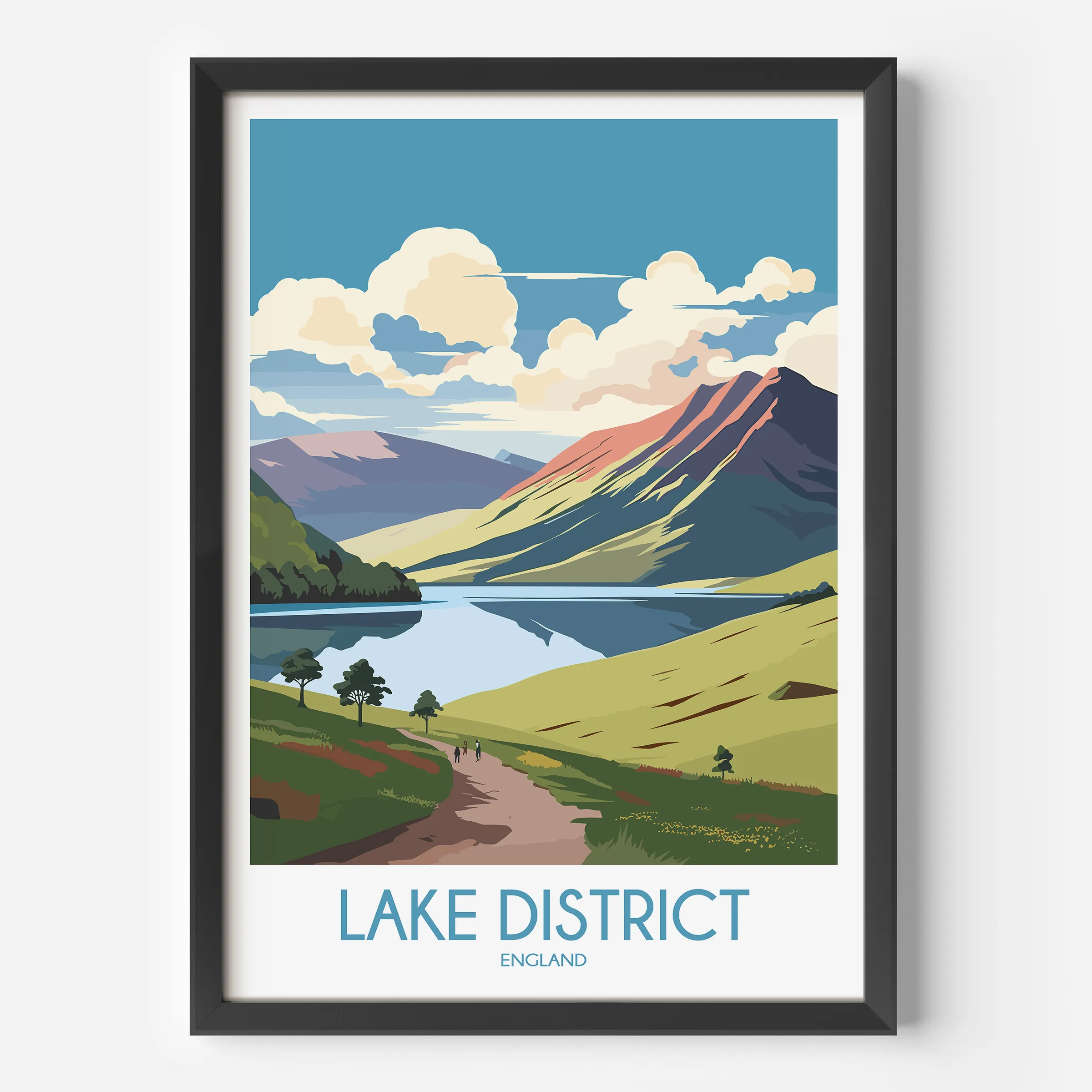 Lake District Destination Art Gift