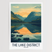 Lake District Modern Travel Poster