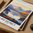 Lake District Retro Travel Illustration
