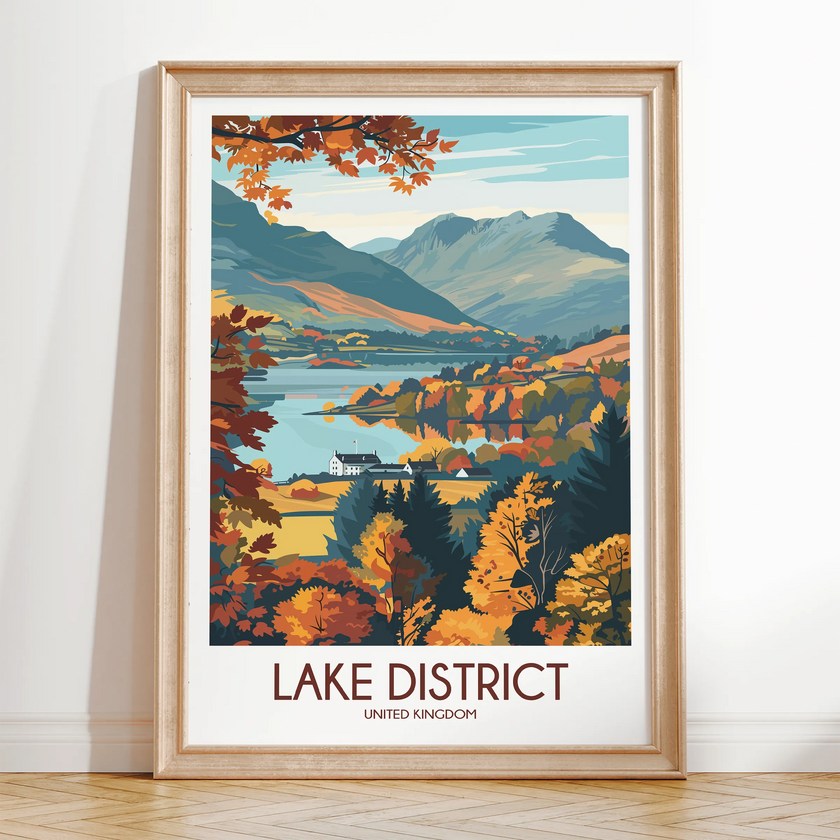 Lake District Scenic Landscape Art