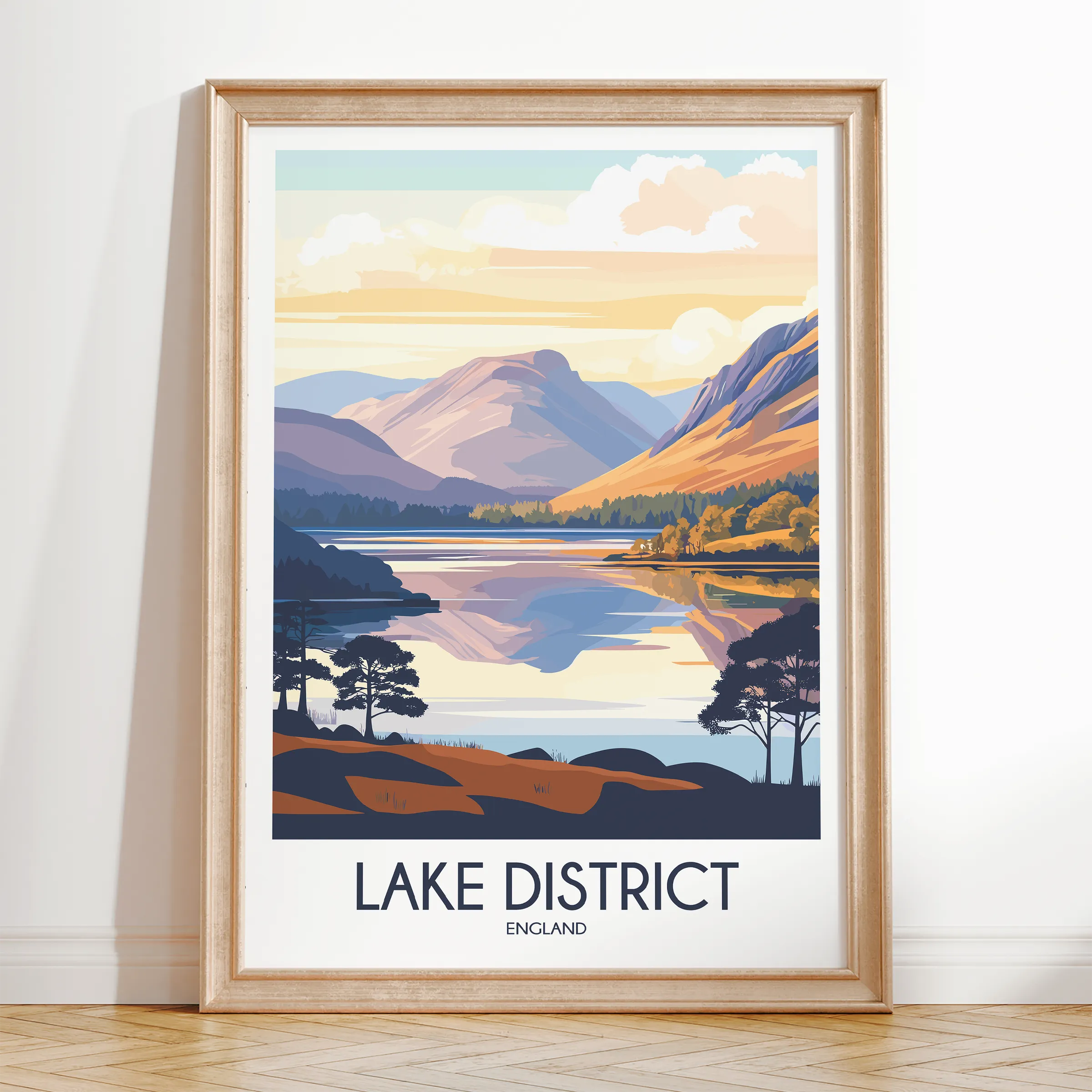 Lake District Scenic Landscape Art