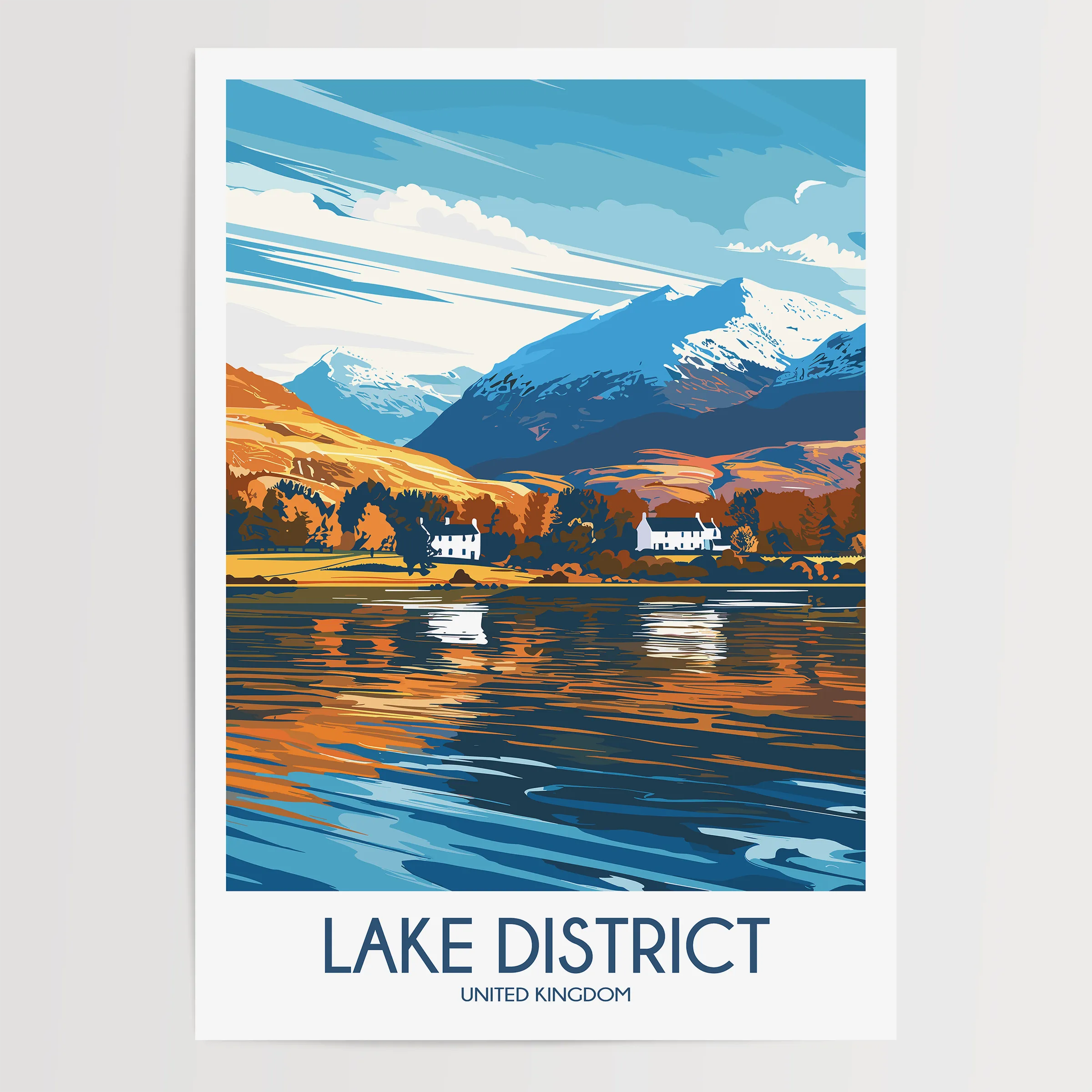 Lake District Scenic Landscape Art