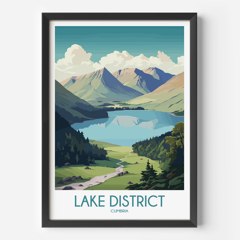 Lake District Scenic Landscape Art