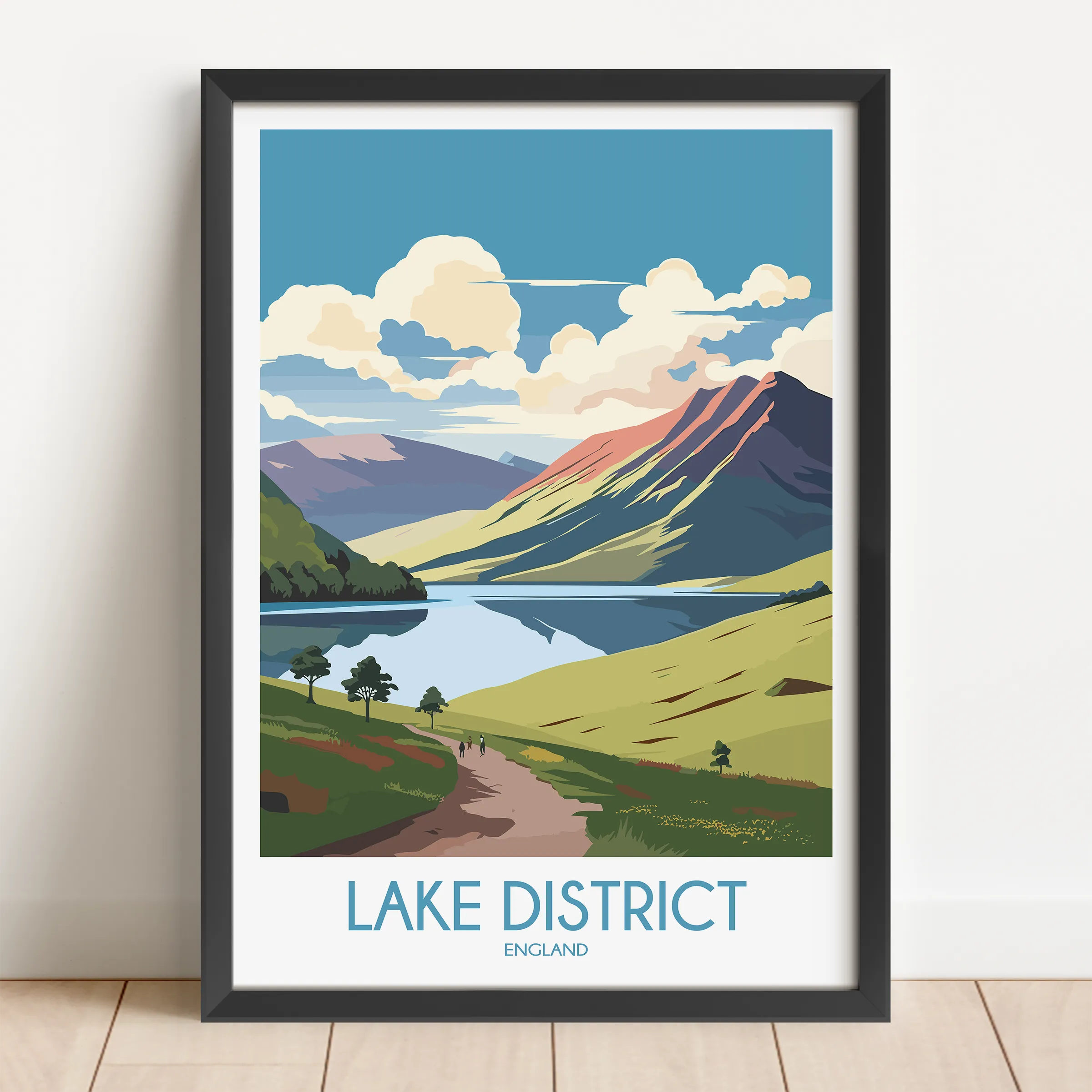 Lake District Souvenir Poster Print