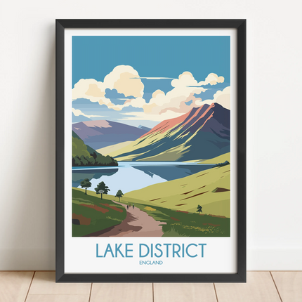 Lake District Souvenir Poster Print