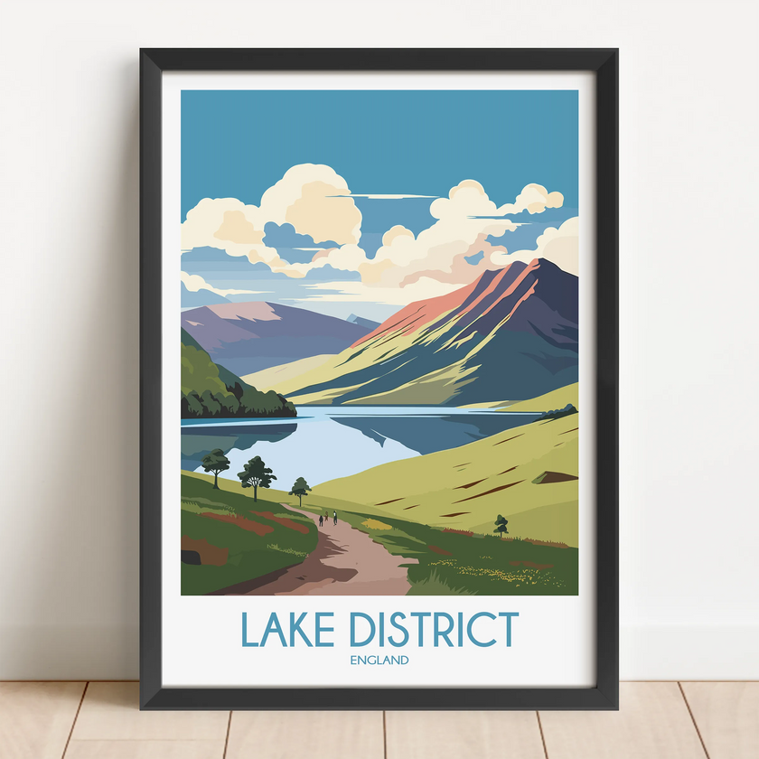 Lake District Souvenir Poster Print