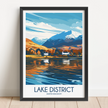 Lake District Souvenir Poster Print