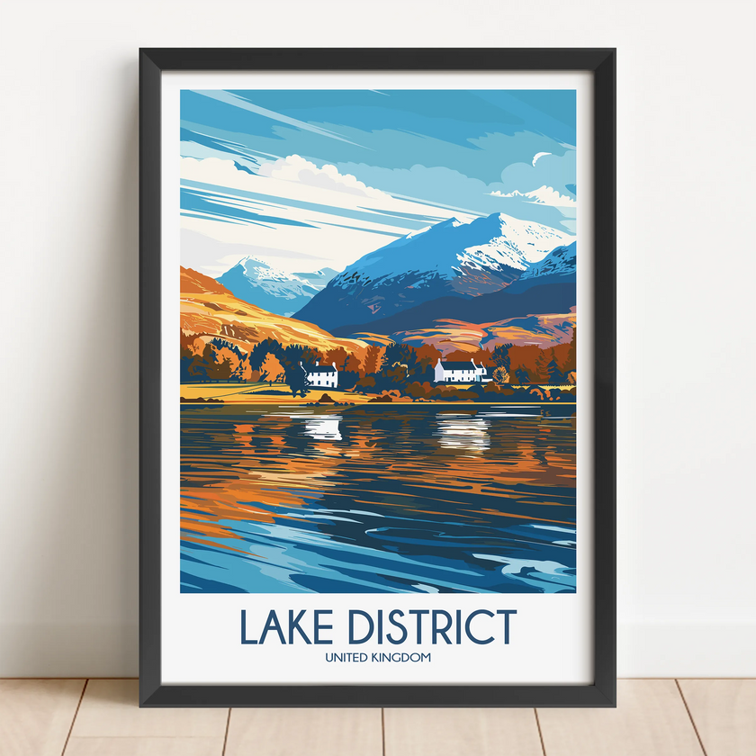 Lake District Souvenir Poster Print