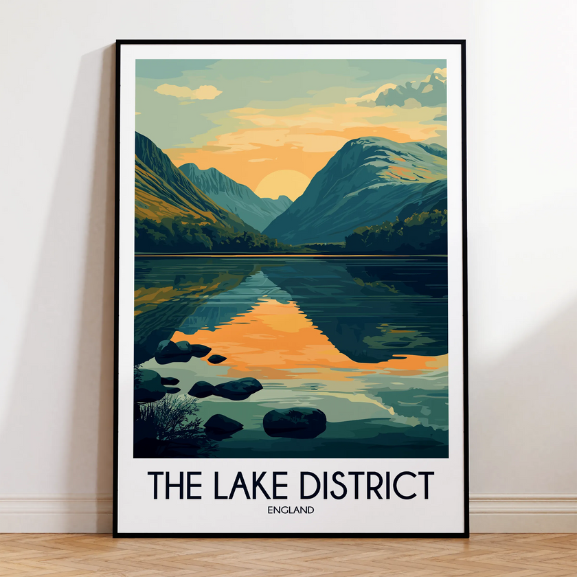Lake District Souvenir Poster Print