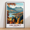 Lake District Souvenir Poster Print