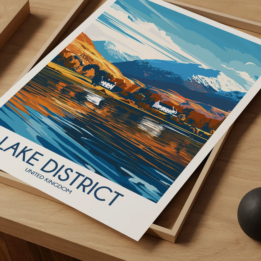 Lake District Vintage Style Print